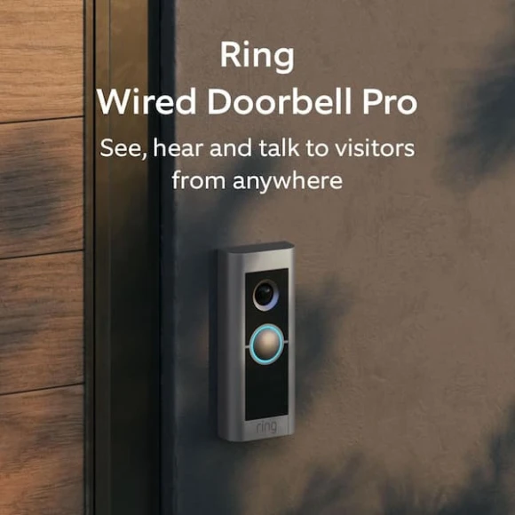 Wired Video Doorbell Pro with HD+ Video and 3D Motion Detection — Video Doorbell, Ring