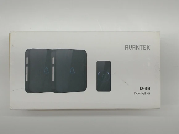Wireless Doorbell Kit with 2 Plug-In Receivers, 52 Melodies, and LED Flash, AVANTEK