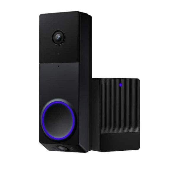Wireless Duo Cam Video Doorbell with Chime, 2K Full HD, Color Night Vision — Video Doorbell, Wyze