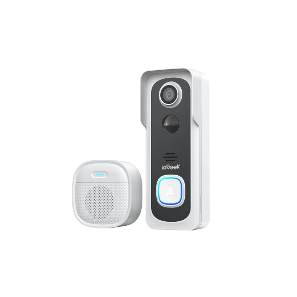 Wireless Video Doorbell with Chime, 1080P FHD, Voice Changer, PIR Motion Detection — Video Doorbell, iegeek