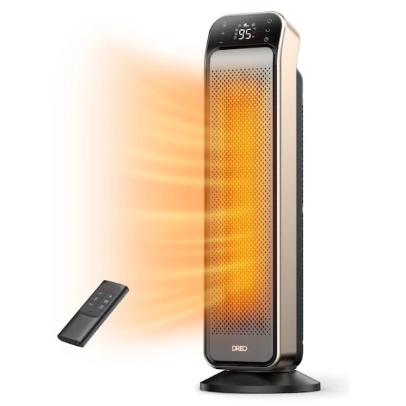 Space Heater for Indoor Use, Fast Electric Heater with Remote and Thermostat, Dreo