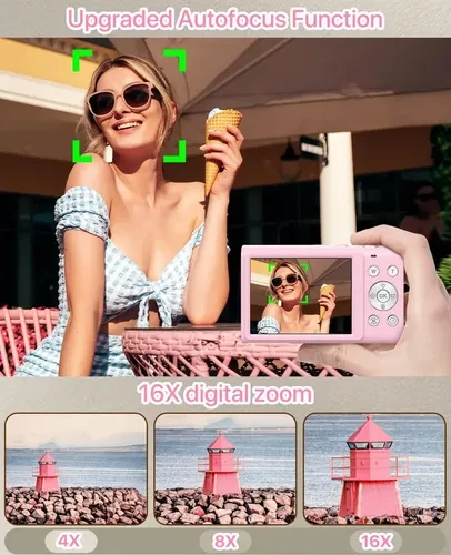 Digital Camera with 4K Video and Autofocus, FJFJOPK