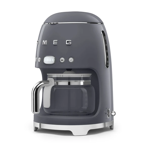 Retro Style Drip Coffee Machine with Glass Carafe — Coffee Maker, Smeg