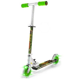 Dinosaur Scooter with Light Up Wheels, Adjustable Handlebar, Ozbozz
