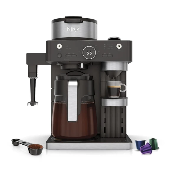 Espresso & Coffee Maker Barista System with Built-in Frother — Coffee Maker, Ninja