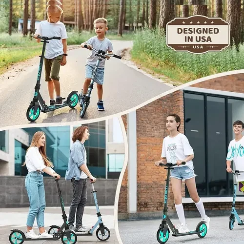 Foldable Kick Scooter with 8IN Wheels for Kids, Teens & Adults, WAYPLUS