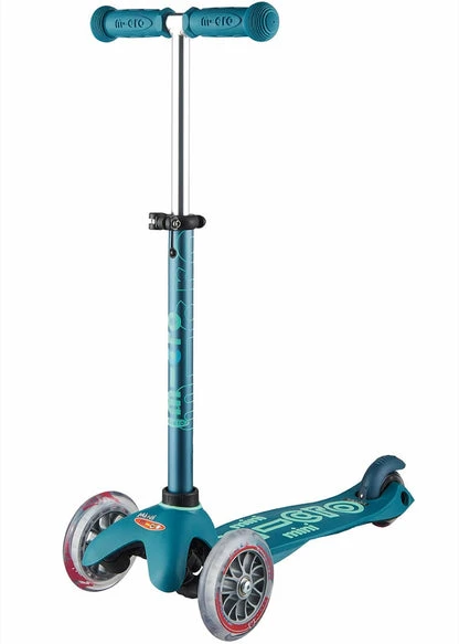Mini Deluxe 3-Wheeled Lean-to-Steer Scooter for Kids, Ages 2-5, Micro