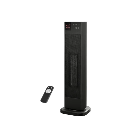 Oscillating Ceramic Tower Indoor Space Heater with Remote Control, PELONIS