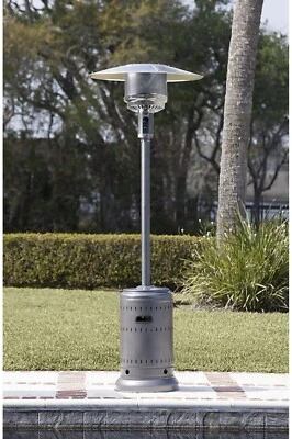 46,000 BTU Outdoor Propane Patio Heater with Wheels, Amazon Basics