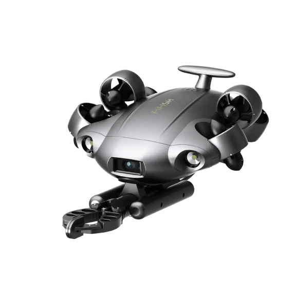 Underwater Drone with Robotic Arm, AI Vision Lock, 4K Camera, 660ft Dive — Drone, FIFISH