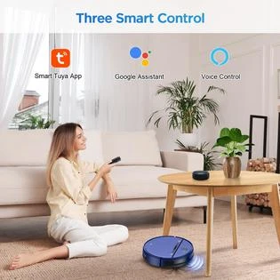 2-in-1 Robot Vacuum and Mop Combo for Pet Hair, Hard Floor and Carpet — Robot Vacuum, ZC WAS