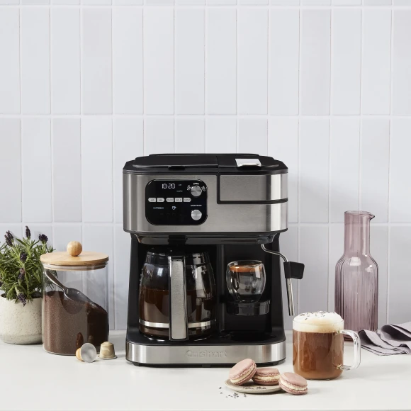 4-In-1 Coffee Machine, Single-Serve Coffee, Espresso & Nespresso Capsule Compatible, 12-Cup Carafe — Coffee Maker, Cuisinart