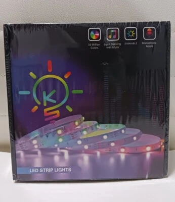 Bluetooth Smart App Control Music Sync Color Changing RGB Led Light Strip — LED Strip Lights, Keepsmile