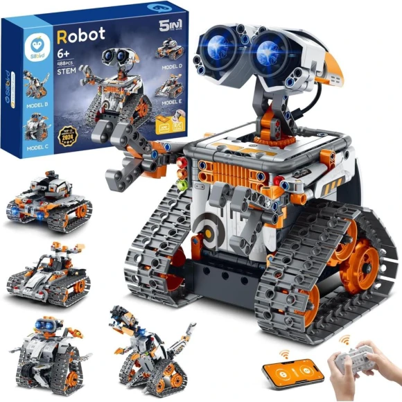 Robot Dinosaur Building Kit with Remote Control — Coding Robot, Sillbird