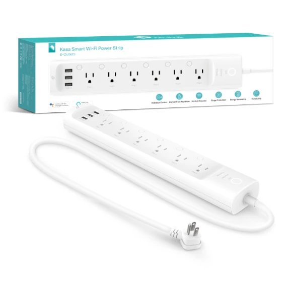 Smart Plug Power Strip with 6 Outlets and 3 USB Ports — Smart Plug, TP-Link