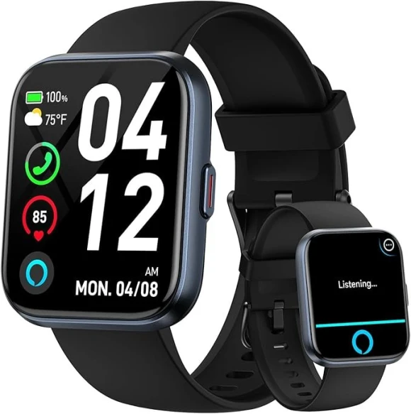 Smartwatch with Alexa, Fitness Tracking, and Bluetooth Calls — Smart Watch, Fitpolo