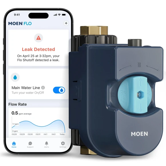 Smart Water Shutoff with Detectors — Water Shut Off Valve, Moen