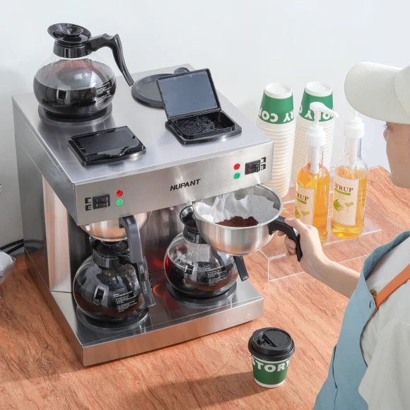 Commercial Dual Drip Coffee Maker, NUPANT