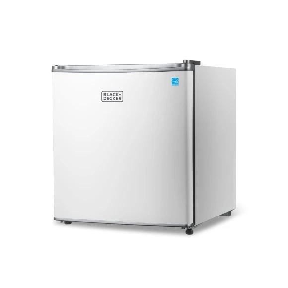 Compact Refrigerator Energy Star Single Door Mini Fridge with Freezer, BLACK+DECKER
