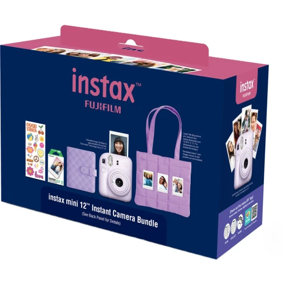 Instax Mini 12 Instant Camera + Pro Design Accessory Bundle, Fujifilm