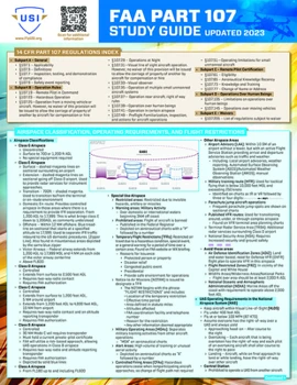 QuickStudy Reference Guide for FAA Part 107 Drone, Unmanned Safety Institute