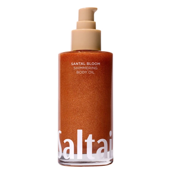 Shimmering Body Oil - Santal Bloom Scented Dry Oil Moisturizer, Saltair