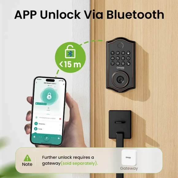 Smart Deadbolt Lock for Front Door — Smart Lock, GHome Smart