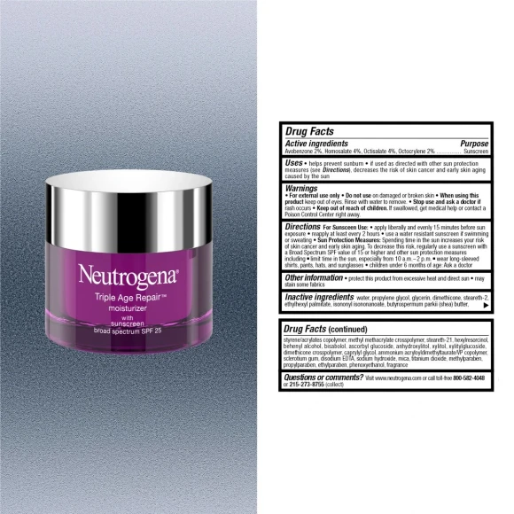 Triple Age Repair Face Moisturizer with SPF 25, Neutrogena