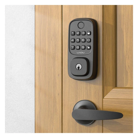 WiFi Smart Keypad Deadbolt with Handle Set — Smart Lock, LNDU