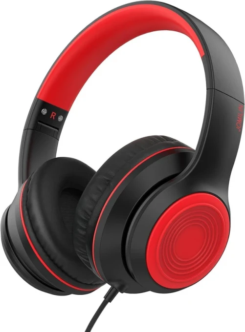 Wired Over-Ear Headphones with Microphone, JOMILIN