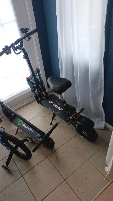 Electric Scooter with Seat — Electric Scooter, velCying