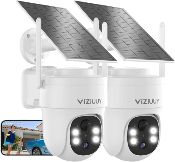 Solar Security Cameras Wireless Outdoor — Security Camera, VIZIUUY