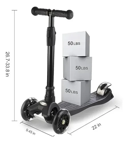 3 Wheel Scooter for Kids, WV WONDER VIEW