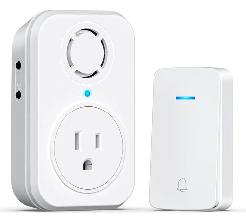 Wireless Doorbell with Extra Socket, AIDA