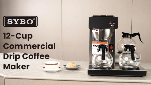 12-Cup Commercial Coffee Maker, SYBO
