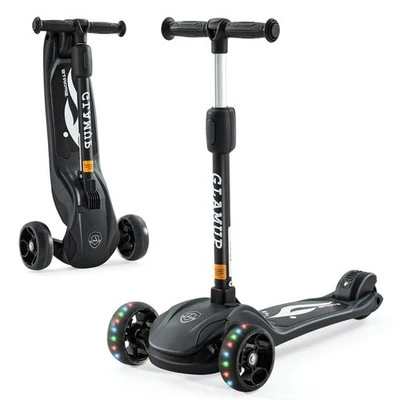 Adjustable Height Kids Scooter with LED Lights, GLAMUP