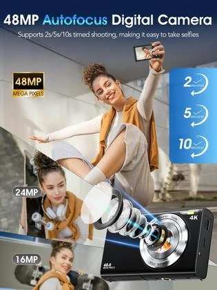 Autofocus 4K Vlogging Camera, Lecnippy