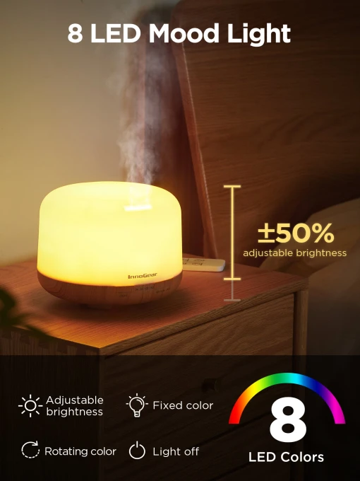 Essential Oil Diffuser with Remote Control — Essential Oil Diffuser, InnoGear
