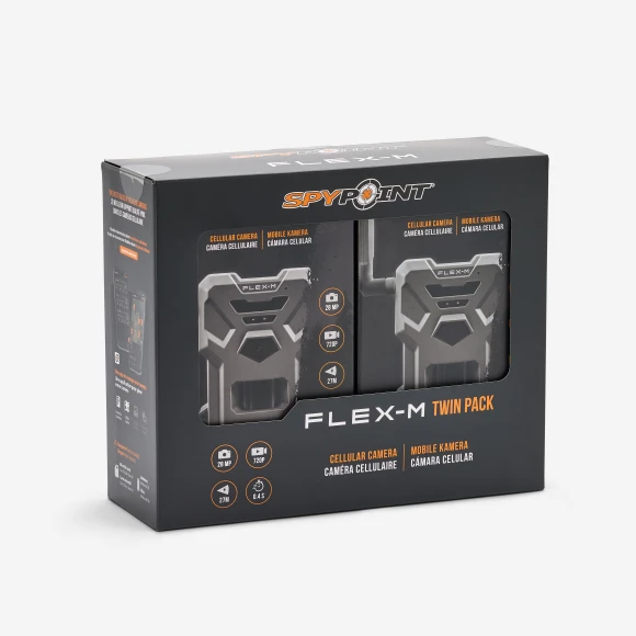 Flex-M Twin Pack Cellular Trail Cameras, SPYPOINT