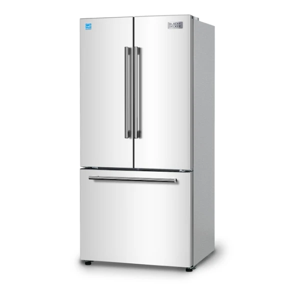 French Door Refrigerator with Built-in Ice Maker, BLACK+DECKER