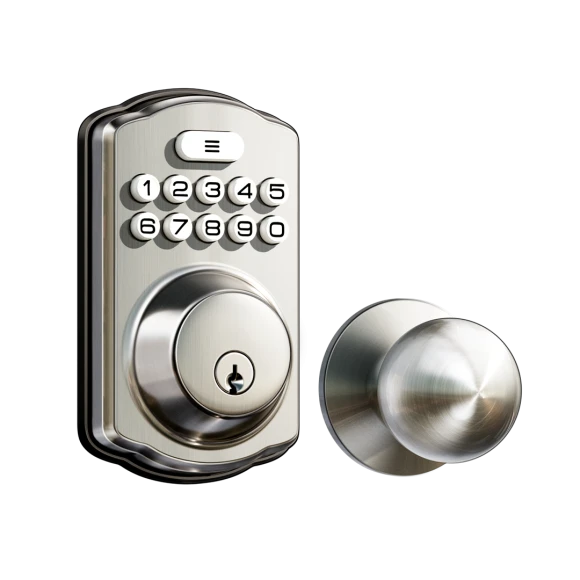 Keyless Entry Door Lock with 2 Knobs — Smart Lock, Veise
