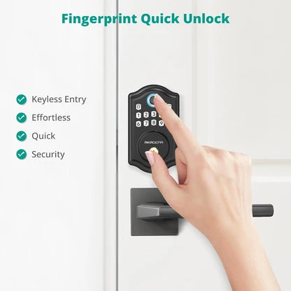 Keyless Entry Door Lock with Handle — Smart Lock, AkaGear