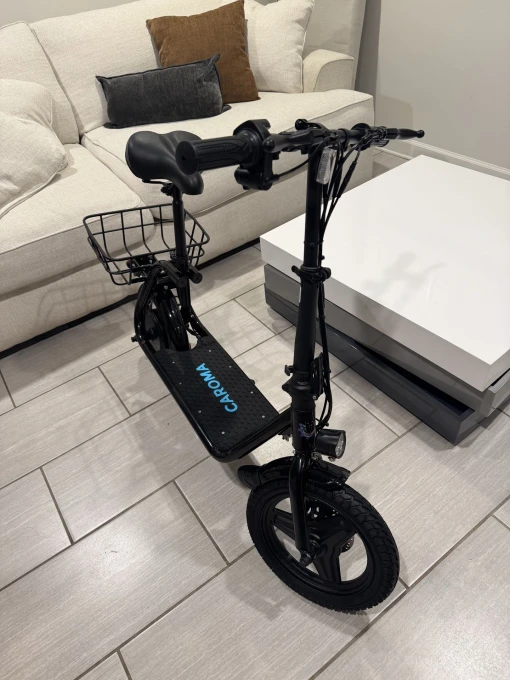 Peak 1200W Electric Scooter with Seat — Electric Scooter, Caroma