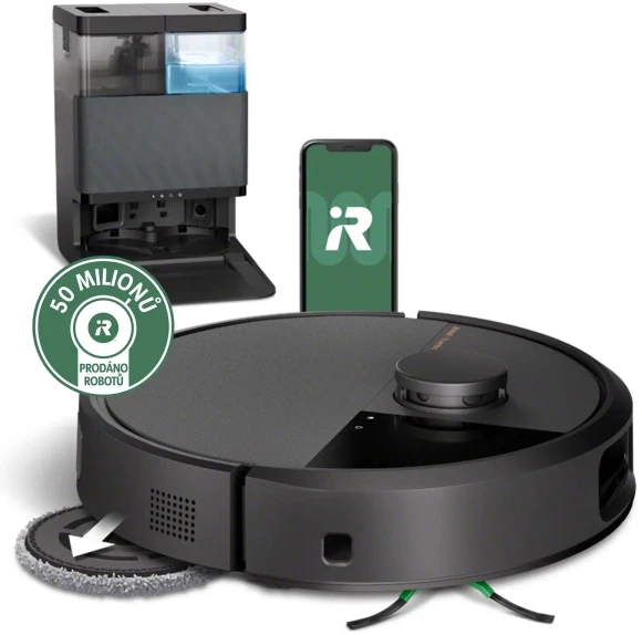Robot Vacuum & Mop + AutoWash Dock — Robot Vacuum, iRobot