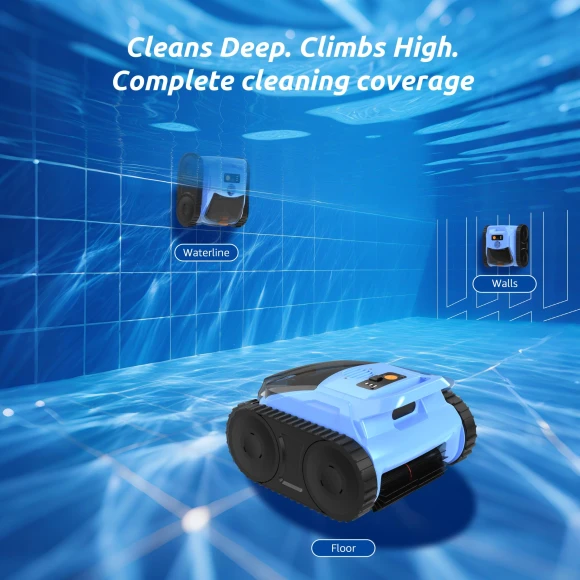 Smart Navigation Robotic Pool Cleaner — Robot Vacuum, ABNEMEN