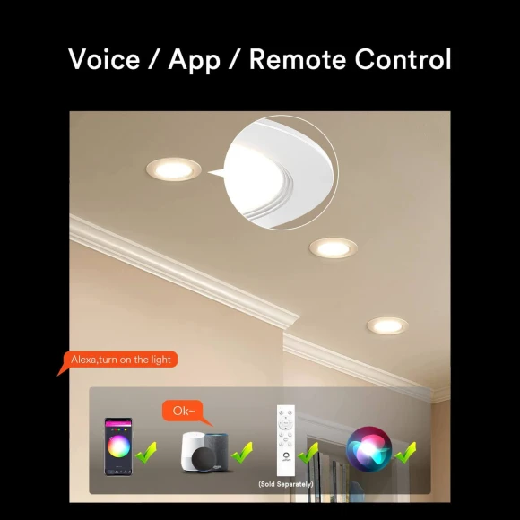 Smart Recessed Lighting — LED Strip Lights, Lumary