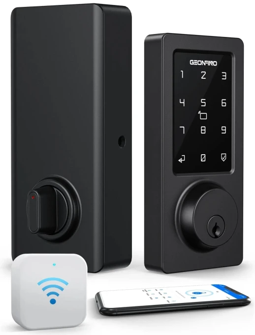 WiFi & Bluetooth Smart Lock with Keyless Entry — Smart Lock, GEONFINO