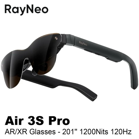 AR/XR Glasses with 201-Inch Display, 1200 Nits Brightness, 120Hz Refresh Rate — Smart Glasses, RayNeo
