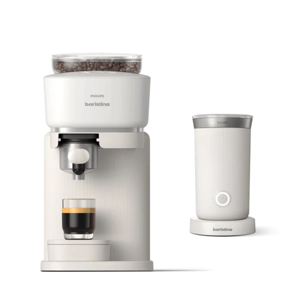 Espresso Machine and Milk Frother Bundle — Coffee Maker, Philips