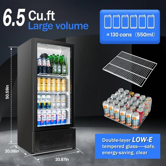 Commercial Beverage Refrigerator, BINGERMA